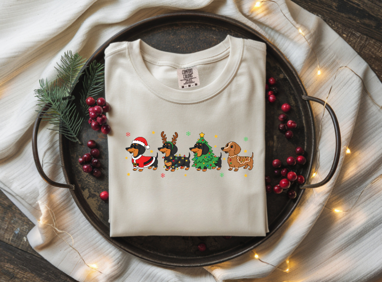 Christmas Dachshund