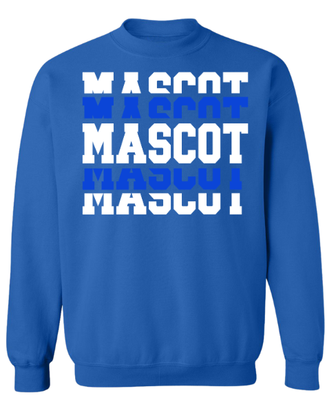 Mascot Stacked -crewneck (dual colors)